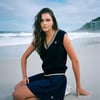 Jorja Cable Knit Vest - XS