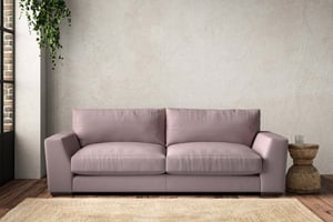 nkuku Guddu Large Sofa | Make To Order | Recycled Cotton Lavender | No Colour