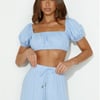 Totally Chill Crop Top Blue