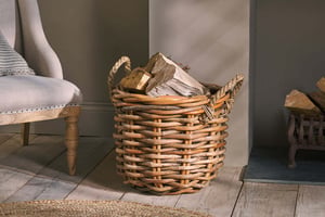 nkuku Rattan Chunky Basket | Storage | Brown | Natural Rattan
