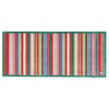 Bright Green Stripe Washable Runner - 65x150cm