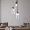nkuku Lumina Fluted Recycled Glass Cluster Light | Lights | One Size | Clear