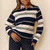 Preppy Jersey Midnight Stripe