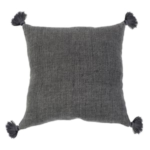 Montauk 20" Accent Pillow With Insert   Charcoal