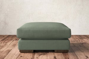nkuku Guddu Dining Footstool | Make To Order | Medium | Brera Linen Jade