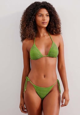 Acid Green Tie Side Bottoms - L