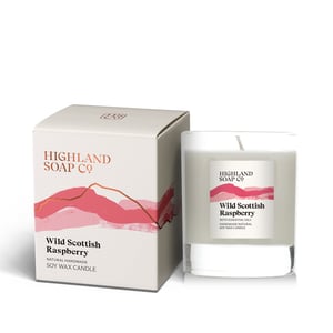 Wild Scottish Raspberry Soya Wax Candle - 30cl