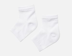 QE Home Hydraheel Spa Socks in White