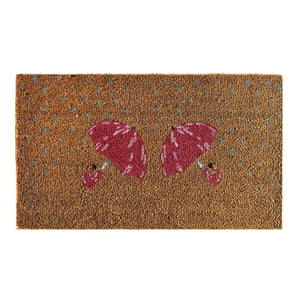 Printed Coir Umbrella Doormat - 45x75cm