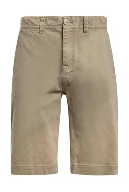 Weird Fish Rayburn Cotton Flat Front Shorts Taupe Grey Size 40