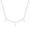 Small Cross Necklace Silver