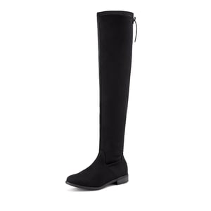 DREAM PAIRS Low Heel Thigh High Boots