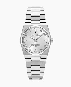 Horizon Ladies 31mm Three-hands Date Silver-tone White dial Stainless steel swiss watch - 31mm