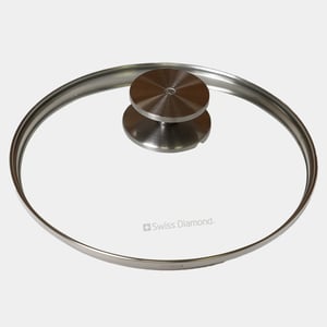 CXD Tempered Glass Lid with Stainless Steel Knob - 8"