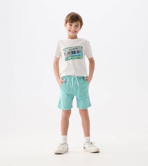 Boys Nile Blue Relaxed Shorts