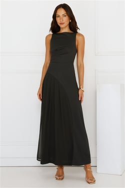 Strut With Style Maxi Dress Black