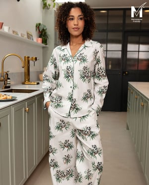 Kallie Women Koala Print Wide Leg Pyjama Set - 28