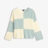 Monroe Sweater - Sage Green Blocks