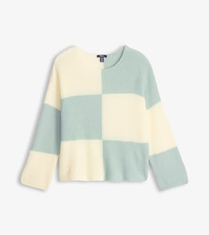 Monroe Sweater - Sage Green Blocks