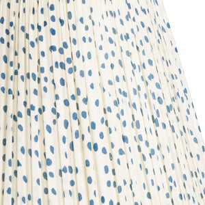 40cm straight empire shade in blue dotty