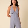 Blue Gingham Halterneck Jumpsuit