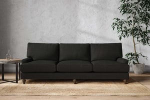 nkuku Marri Sofa | Make To Order | Super Grand | Brera Linen Charcoal
