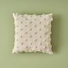 Maroc Cotton Dotted Throw Pillow - White