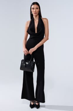 AKIRA Sleek And Chic Jumpsuit | Black | Size 2X