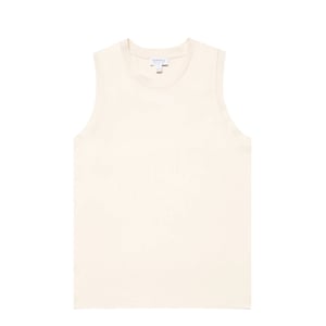 Sunspel Womens Tank T-Shirt Undyed