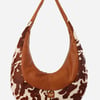 Hyna Arco Crossbody Bag (Tan) - Tan