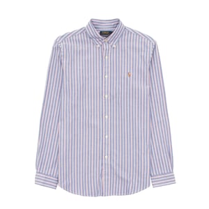 Polo Ralph Lauren Striped Oxford Shirt Blue Pink Multi