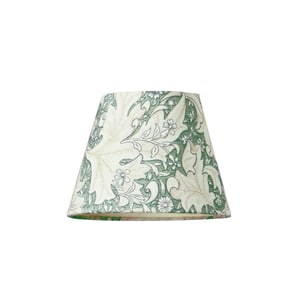 18cm pendant shade in thyme Wallflower printed cotton by Morris & Co.