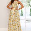 Chasing Summer Halter Midi Dress Print