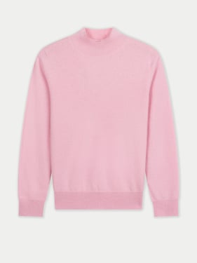 Timeless Cashmere Mock Neck Sweater - XL / almond blossom / WK1067-0509/0000