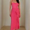 Sultry Steps Mesh Maxi Dress Pink