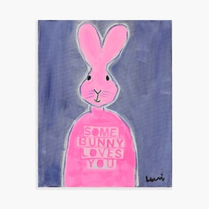 Some Bunny Original Painting by Kerri Rosenthal