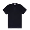 Sunspel Open Textured Polo Shirt Navy