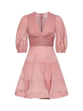 ZIMMERMANN | Dusty pink pleated mini dress | Women | 2
