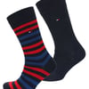 Tommy Jeans Two Pack Socks - Navy - L/XL