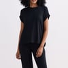 Relaxed Tee in Black - Black / 2XL