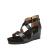 DREAM PAIRS Ankle Strap Open Toe Platform Wedge Sandals