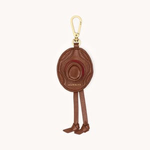 Hammitt Cowboy Russ Charm Chocolate Diamond Pebble Antique Gold