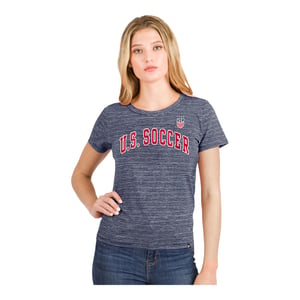 Women's New Era USWNT Arched Navy Tee / 2X