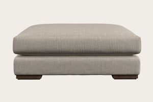 nkuku Guddu Dining Footstool | Make To Order | Grand | Brera Linen Natural