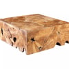 Teak Slice Coffee Table, Square
