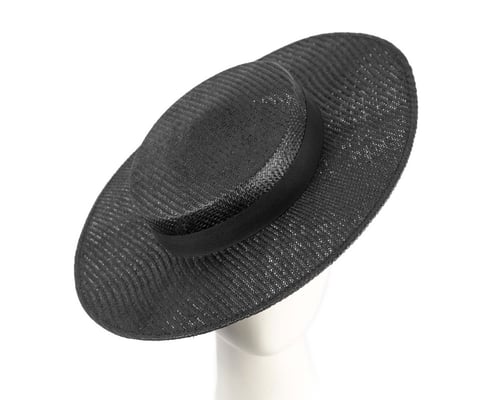 Black boater hat by Max Alexander