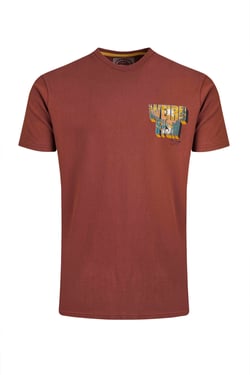 Weird Fish Wild Life Back Print Graphic T-Shirt Paprika Size S