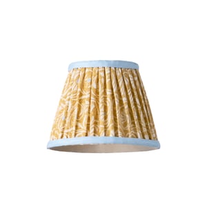 18cm pendant shade in Jaggery 'Spriglee' linen by Ellen Merchant