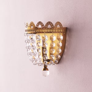 Edith crystal wall light