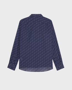 Vilebrequin - Men Cotton Voile Shirt Micro Ronde Des Tortues - Shirt - Caracal - Purple - Size XXXL